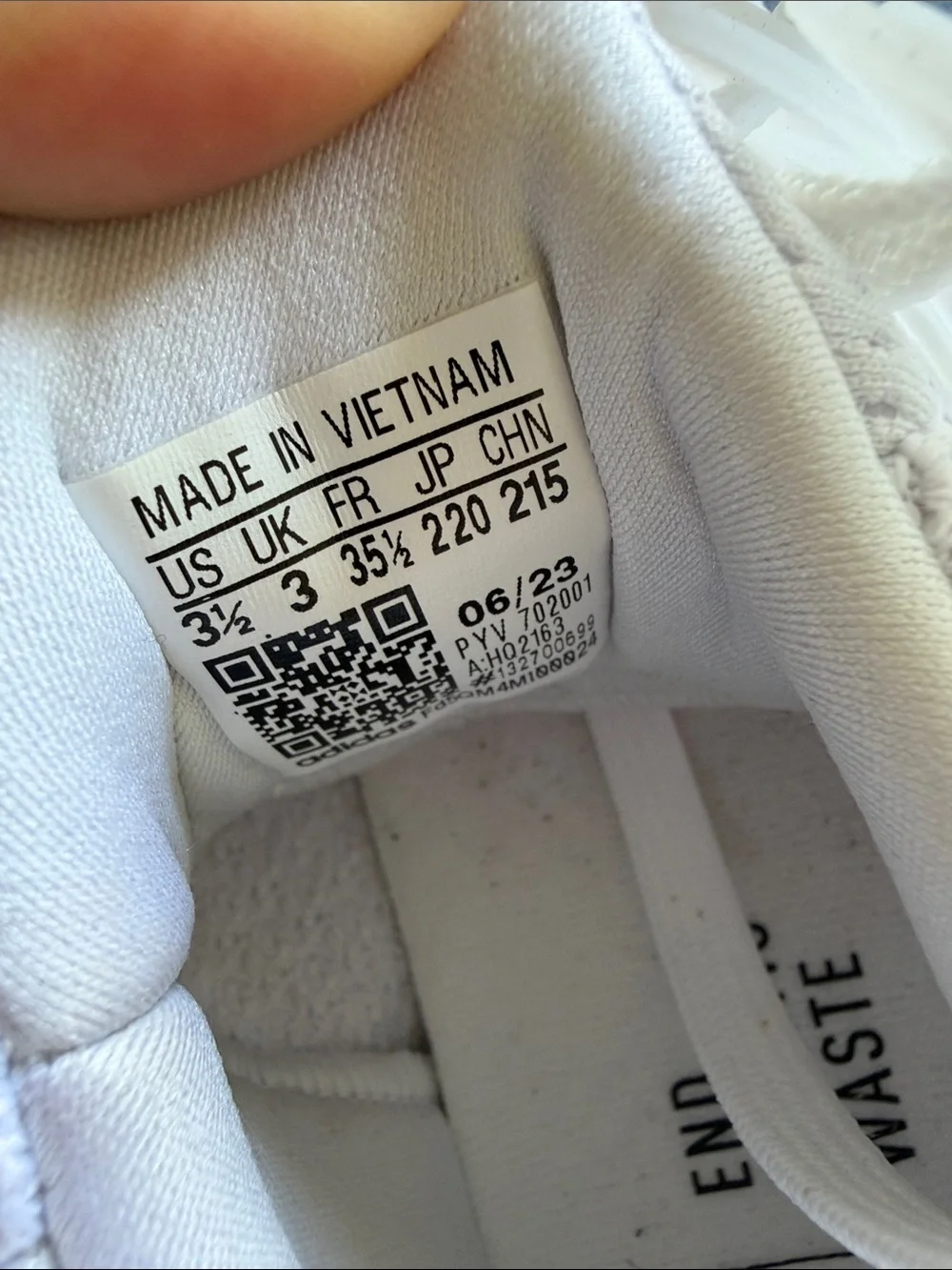 Adidas Triple White Ultra Boost Kids size 3.5 - NWOT
